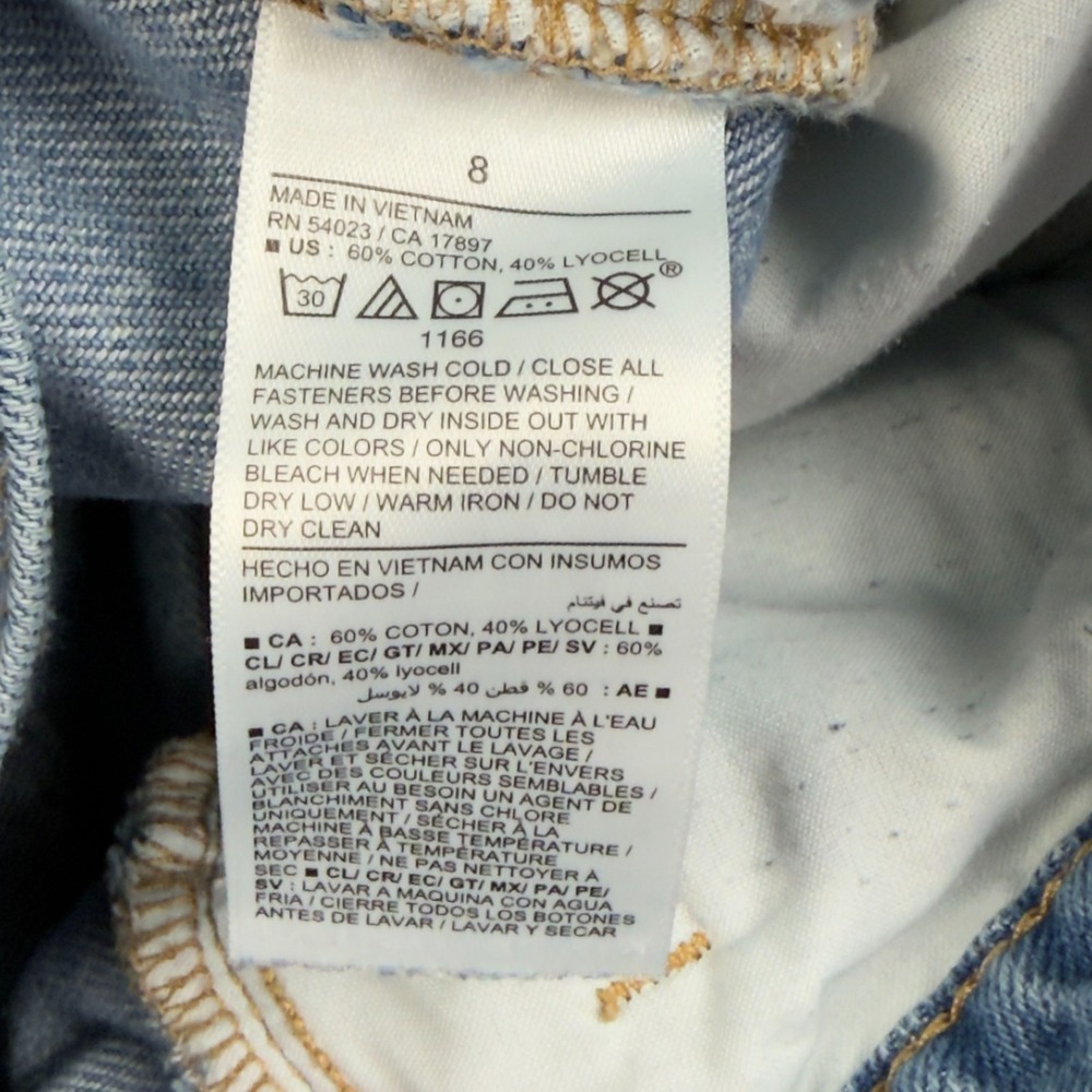 Old Navy Baggy Wide Leg Mid Rise Denim Jeans Womens Size 8 (31x29 Fit) - Picture 9 of 10